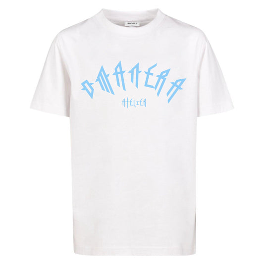 Kids Shirt White/Lightblue 160 g/m² - DMANERA Atelier