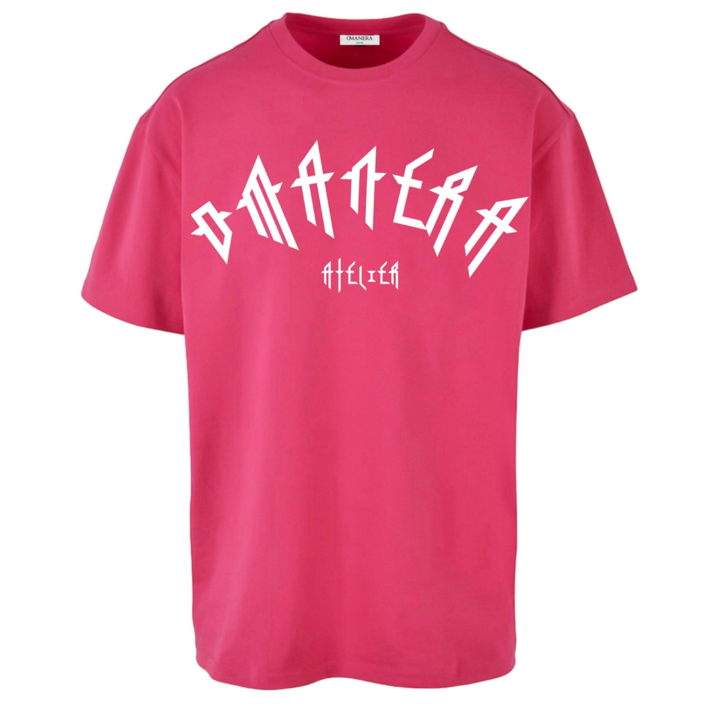 Oversize Shirt Paradise Pink/White 240 g/m² - DMANERA Atelier