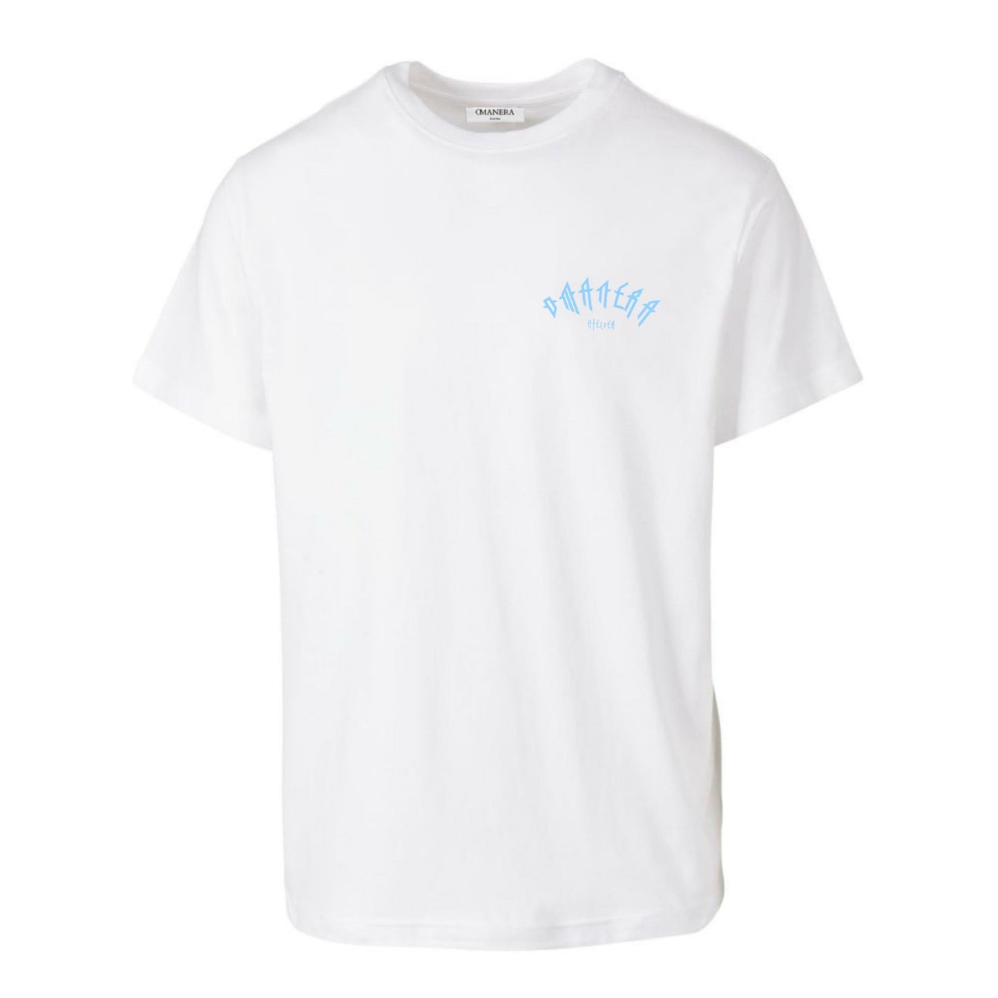 Oversize Shirt White/Lightblue 240 g/m²