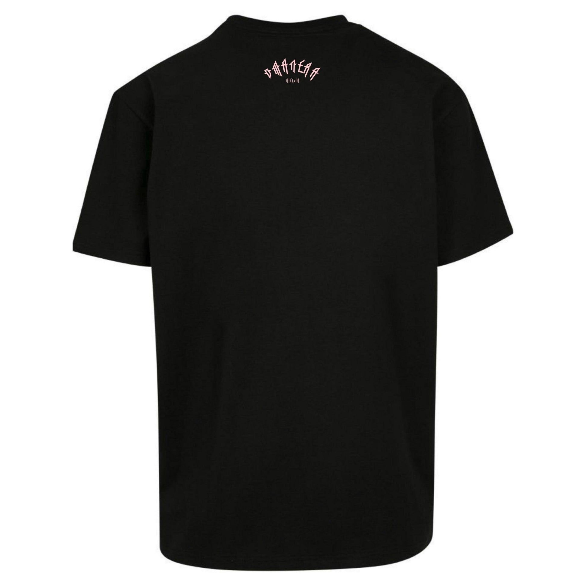 Oversize Shirt Black/Rosé 240 g/m² - DMANERA Atelier
