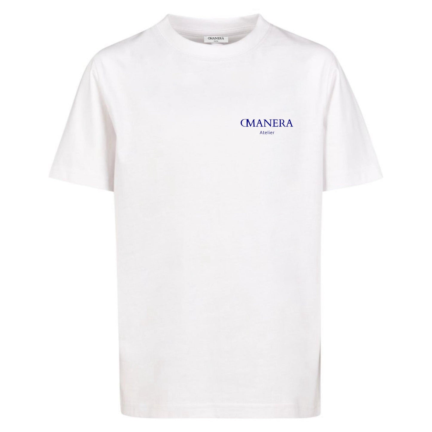 Oversize Shirt White/Navy 240 g/m² - DMANERA Atelier