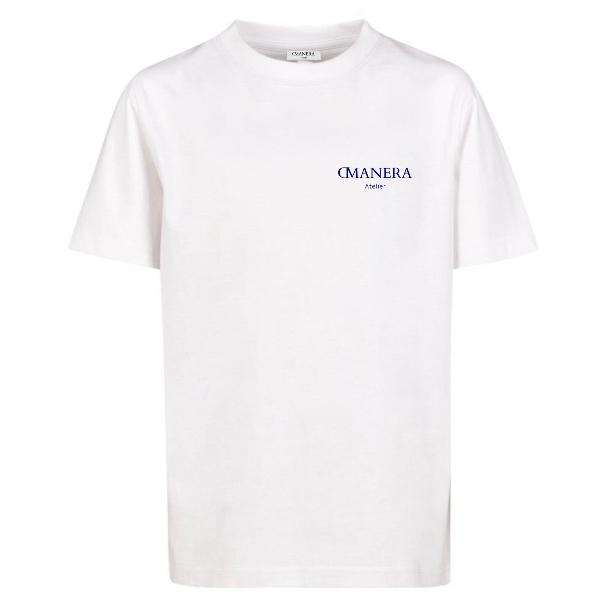 Oversize Shirt White/Navy 240 g/m² - DMANERA Atelier