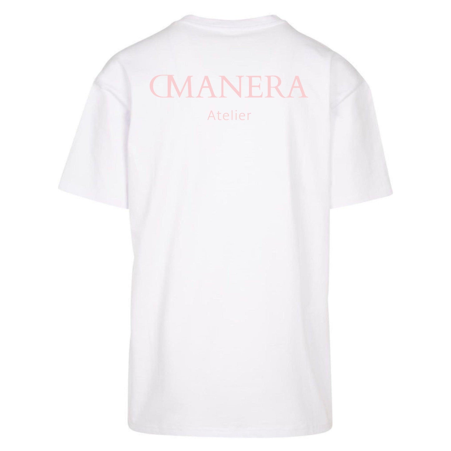 Oversize Shirt White/Rosé 240 g/m² - DMANERA Atelier