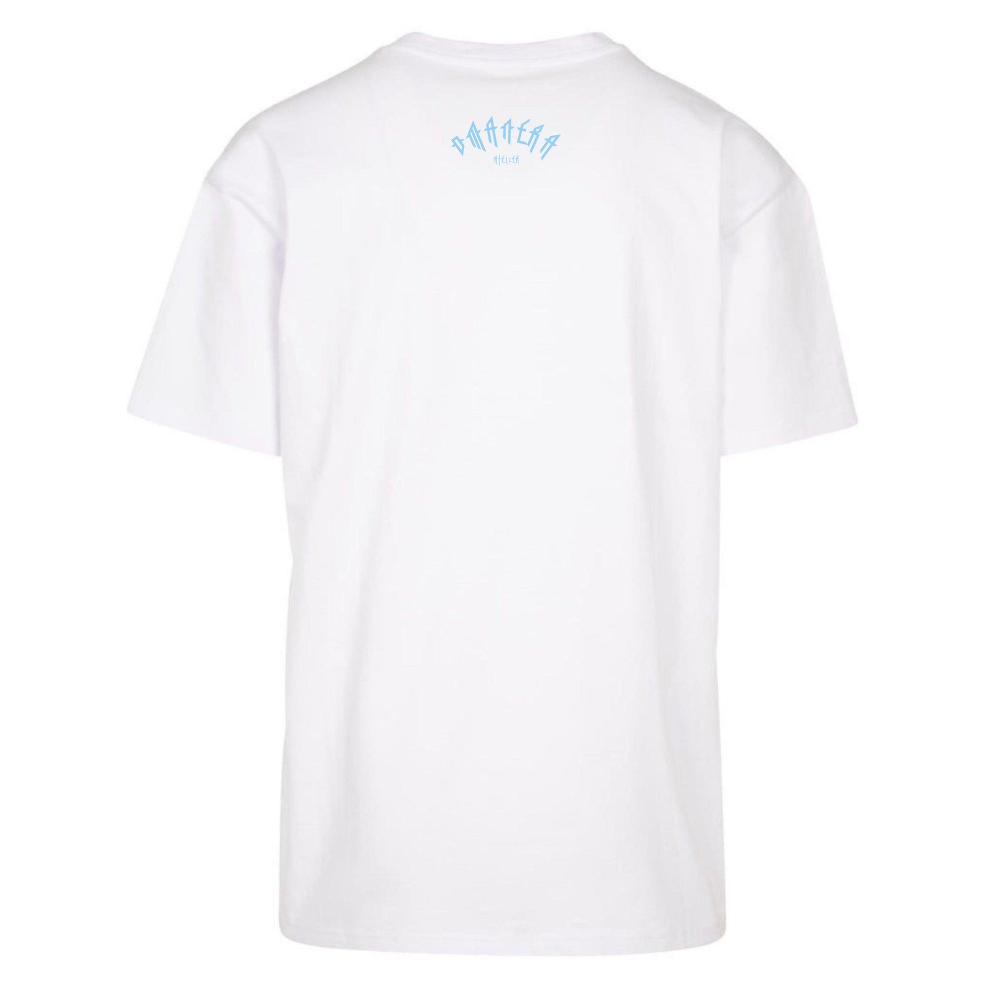 Oversize Shirt White/Sky 240 g/m² - DMANERA Atelier