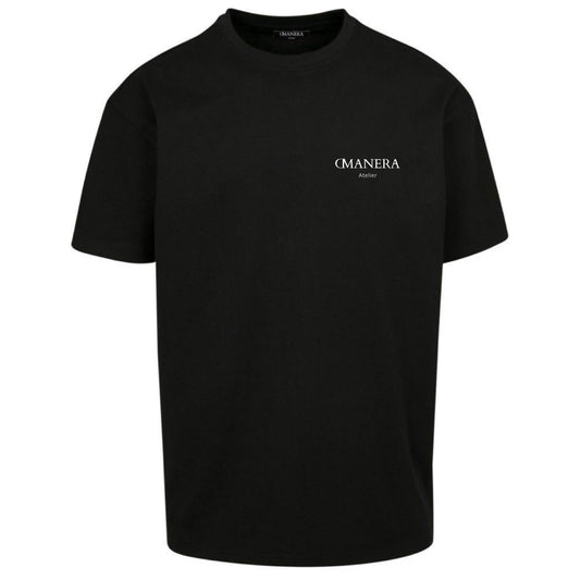 Oversize Shirt Black/White 240 g/m² - DMANERA Atelier