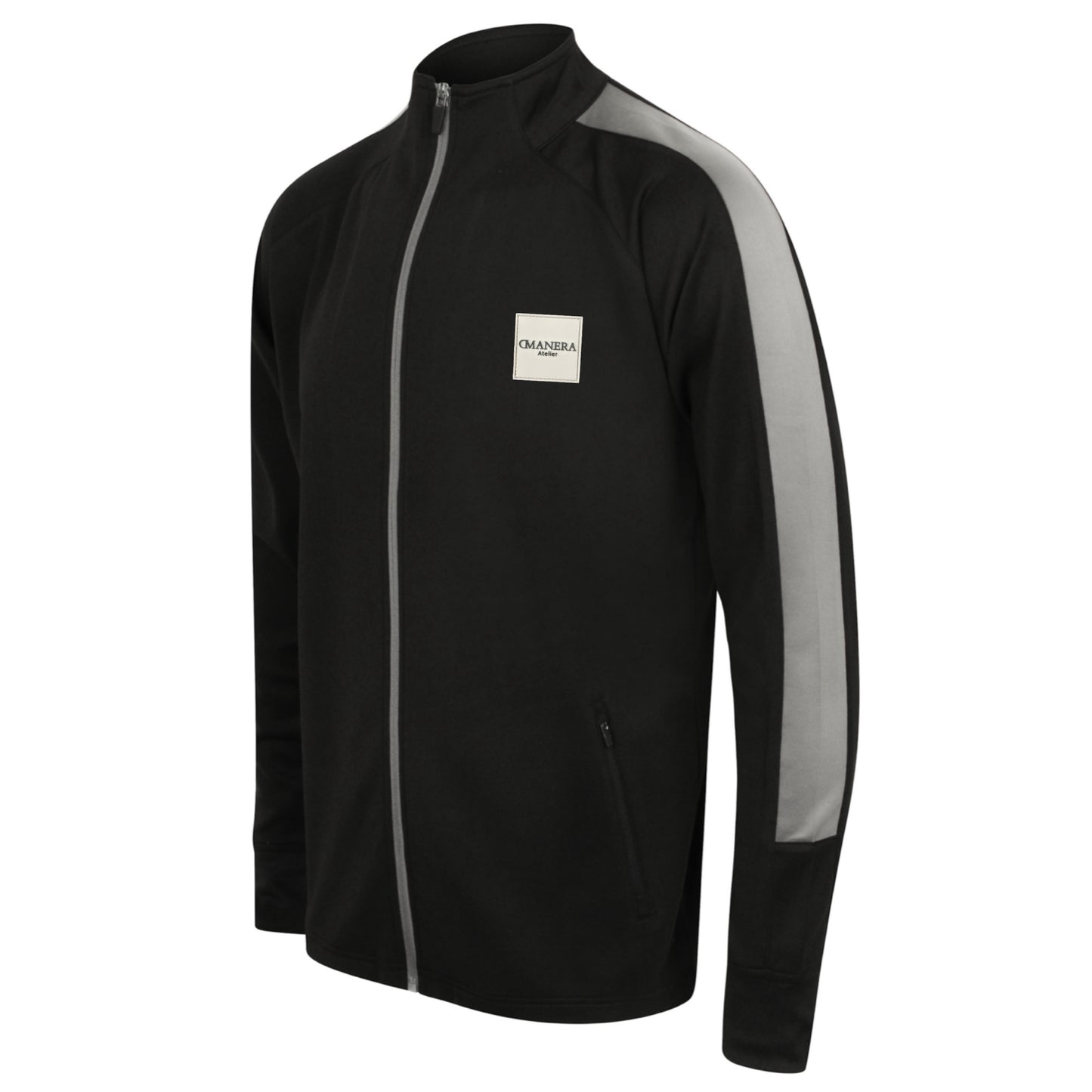 Premium Tracksuit Zip Jacket Black/Grey 250 g/m²