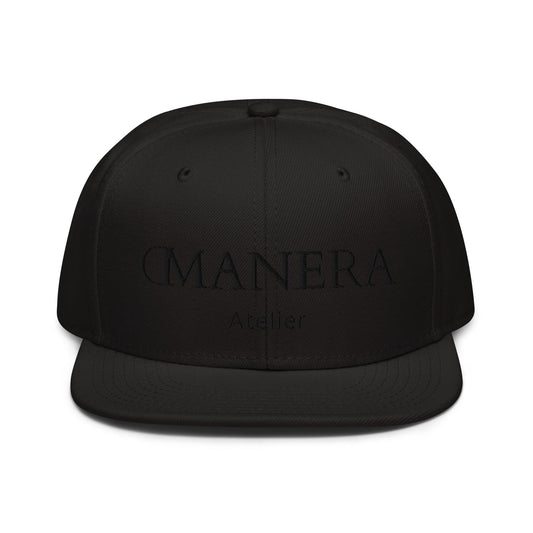 Snapback Cap All Black - DMANERA Atelier